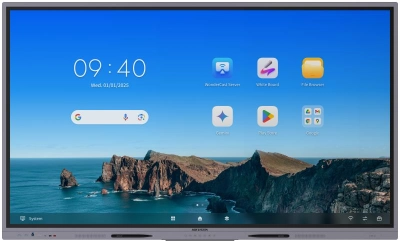 شاشة تفاعلية 75 بوصة 4K أندرويد + ويندوز من هيكفيجن – DS-D5A75RB/A3 (Dual System)